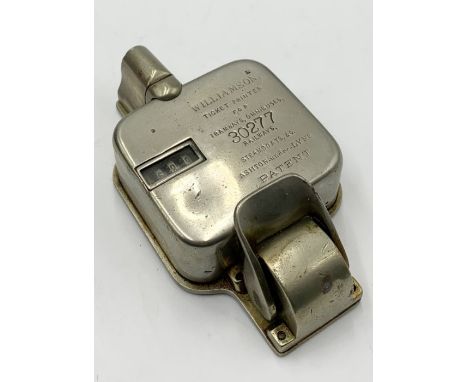 A Williamson ticket printer for tramways, omnibuses, railways, steamboats etc. Reg No. 30277.