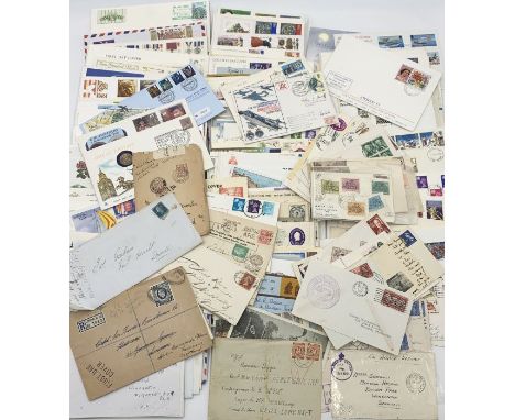 A collection of first day covers including a Penny red, Penny blue etc.