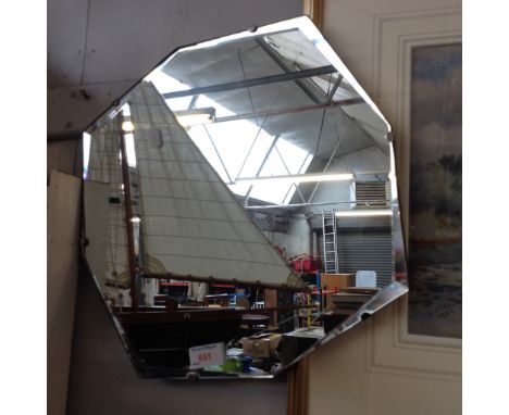 BEVELLED MIRROR     39CM    R