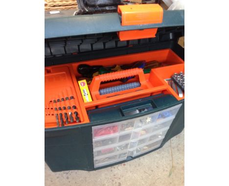 A LARGE TOOLBOX AND TOOLS