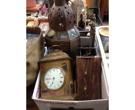 BOX WITH CLOCK, LANTERN ETC.   RTI