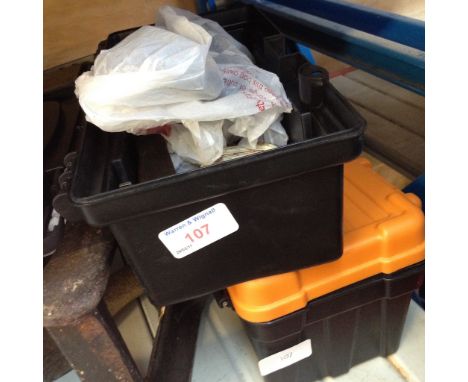 2 SMALL TOOL BOXES WITH TOOLS