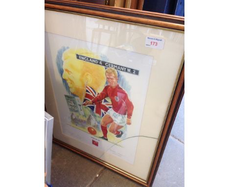 A 1966 WORLD CUP SIGNED PRINT
