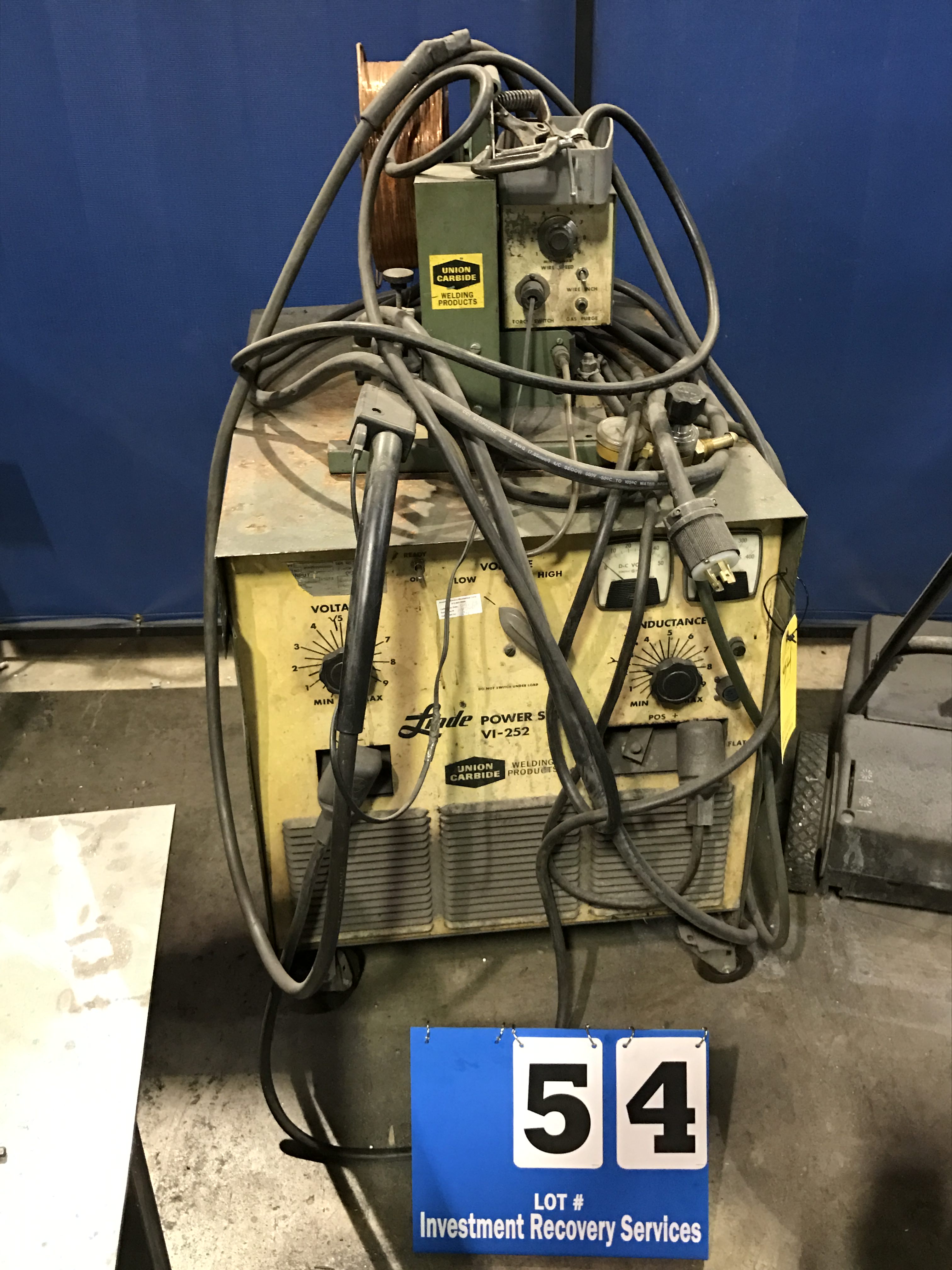 Linde Welder Type VIPSA SN B7300105 w/ Wire Feed