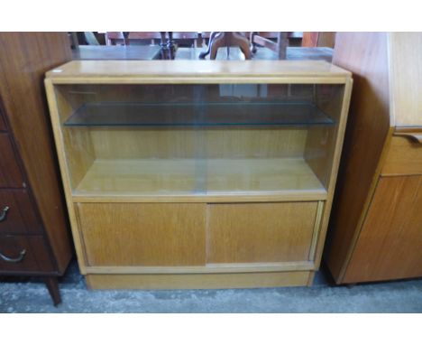 A light oak bookcase 