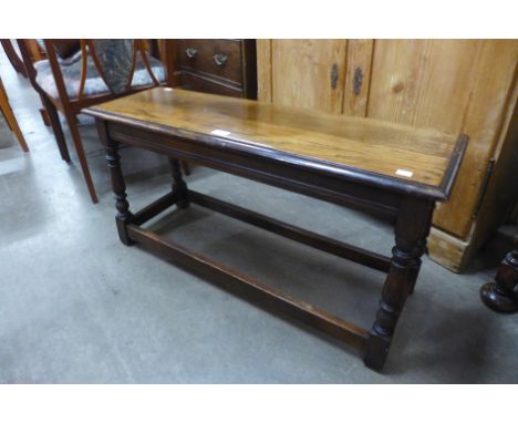 An oak bench 