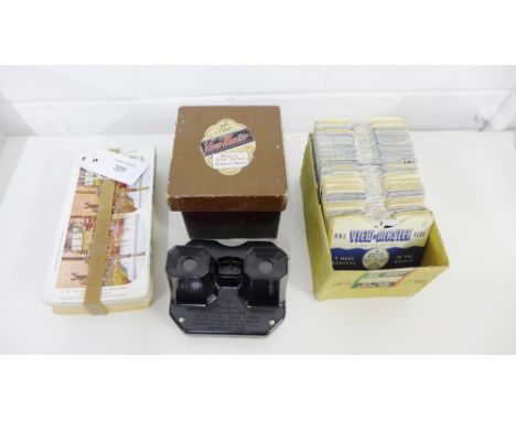 A vintage Viewmaster, complete with reels and stereos (approx 36)