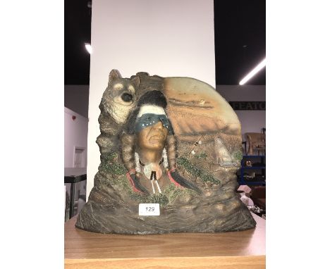 NATIVE AMERICAN PIPE HOLDER BY NEIL J ROSE
