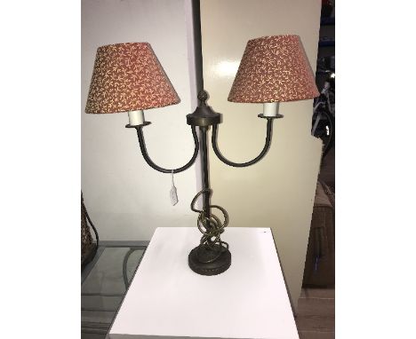 1 TWIN LIGHT TABLE LAMP