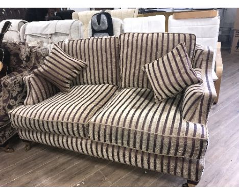 STRIPED PATTERNED 2 SEATER SOFA