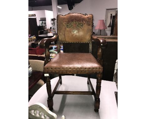 VINTAGE OAK ARMCHAIR