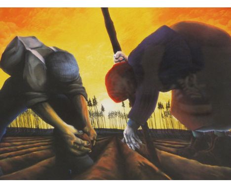 MACKENZIE THORPE (B.1956) ARR, LIFE IN THE LAND, SIGNED, TITLED AND NUMBERED 504/850 IN PENCIL, COLOUR PRINT, 49 x 47cm (pl.)