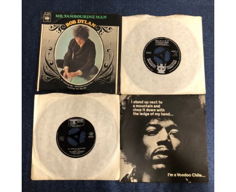 60s ROCK / PSYCH - 16 x 7" SINGLE RECORDS INCLUDING: THE ELEPHANT'S MEMORY - JUNGLE GYM AT THE ZOO, JIMI HENDRIX - I'M A VOOD