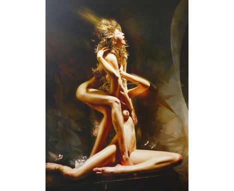 STONEY DARKSTONE (B.1965) ARR.  "SOUP 2" SIGNED LTD EDITION 1/3 .  C- PRINT ON ALUMINIUM DIBOND PANEL 120 X 90 cm.