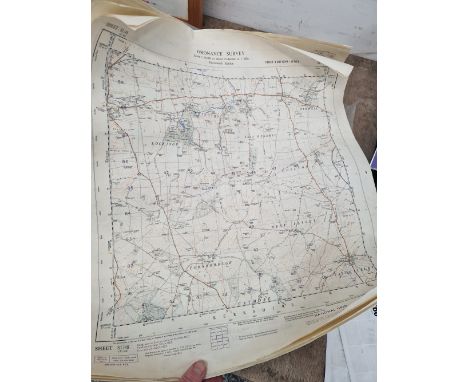 A COLLECTION OF LARGE SCALE ORDINANCE SURVEY AND OTHER MAPS.