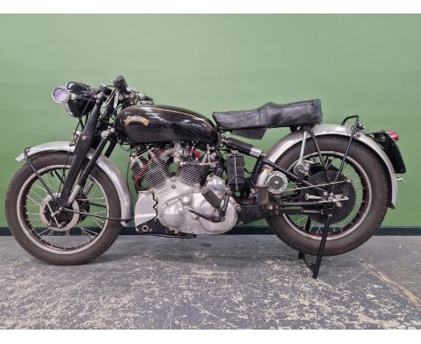 1950 VINCENT RAPIDE SERIES C. 998CC. REGISTRATION NUMBER LLL358- ENGINE NUMBER RC6655, FRAME NUMBER F10AB/1/4755 (SEE BELOW) 