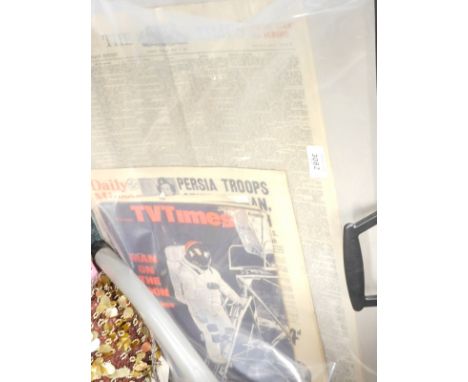 Various vintage newspapers and other ephemera, etc., The Northern Echo 23rd May 1927, etc. (a quantity)