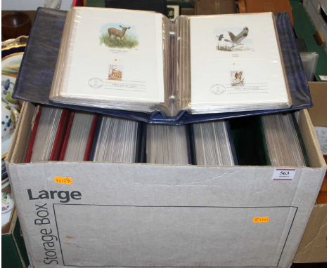 A collection of First Day Covers contained in nine albums to include Flora and Fauna of the World, Wildlife of the 50 States,