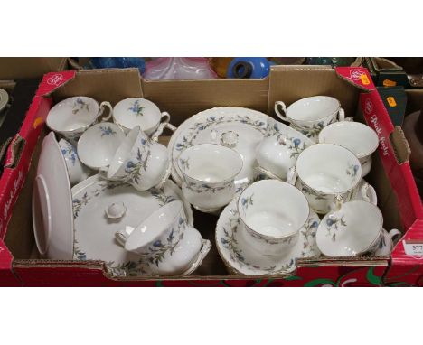 A Royal Albert Brigadoon pattern part tea, coffee and dinner service 