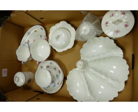Selection of Shelley Ware consisting of 'At Home Set', pattern number 13424, Boullion cups and saucers x3, pattern number 134