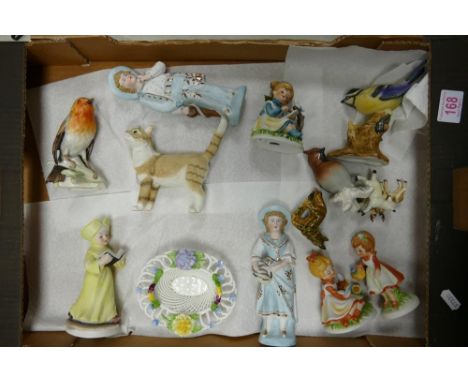 A collection of continental , Wade &amp; Goebel figures &amp; birds 