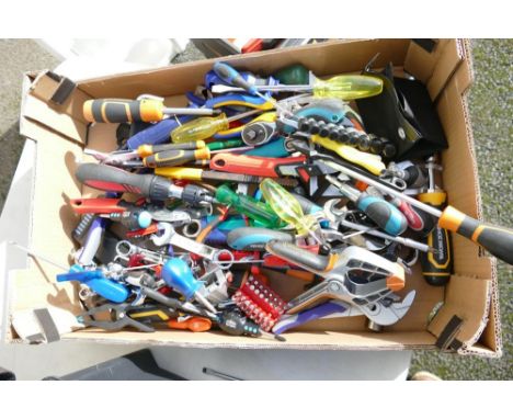 A collection of DIY spanner, screwdrivers &amp; similar. 