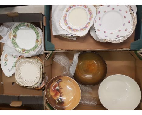 A Collection of Ceramic Items to include Fruit Bowls Spode and Ridgway together with Plates from Tuscan China, Royal Doulton 