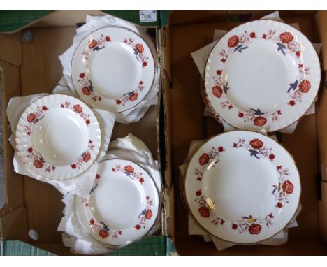 Royal Crown Derby Bali Pattern Plates anf Bowls (2 Trays) 