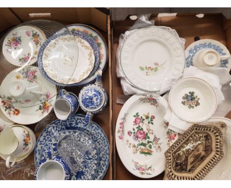 A Mixed Collection of Ceramic Items and Teawre including George Jones Heritage Hgwo, Wedgwood Queensware Cup and Saucer etc. 