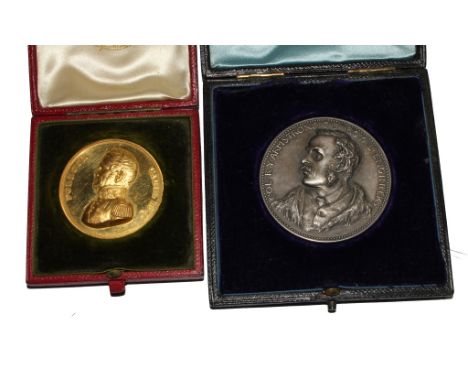 The Pollock Prize medal, for the Royal Military Academy, profile image of Major General Sir George Pollock, Cabul 1842, by B.