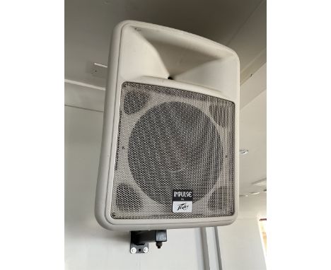 Disco equipment - Four Peavey Impulse 1012 2000W speakers, two Polaris disco lights, two stainless disco lights, laser light 