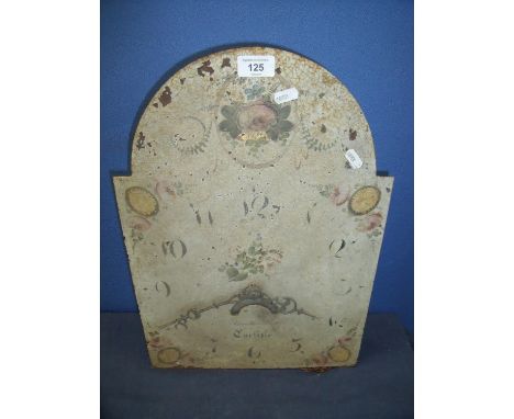 19th C 30 hour long cased clock movement and dial by Geo Banks Carlisle, with date indicator, also with pendulum