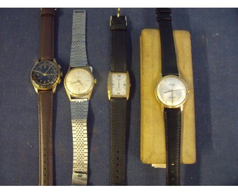 Olma Automatic Sea-Cup gents wristwatch, chronometer style wristwatch, Rotary rectangular face wristwatch and cased Accurist 