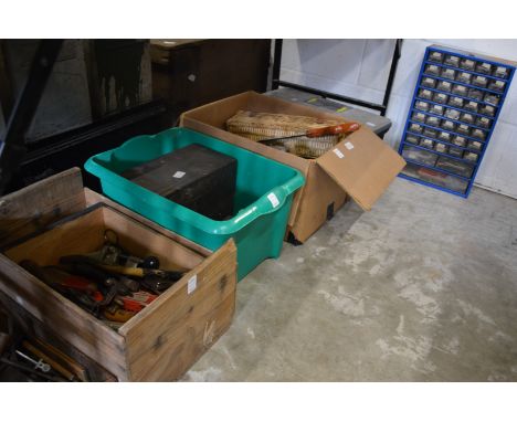 A quantity of tools and fixings.