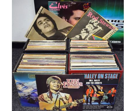 Vinyl Records - LPs including White Lion, Queen, Bantan Dangerous,  UB40, The Bangles, Elvis Presley, Bob Dylan,  John Lennon