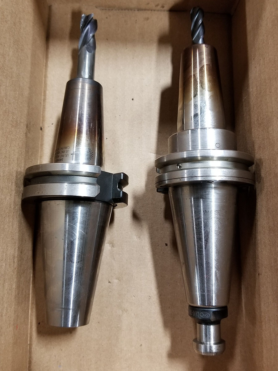 { Group of lots 78, 79, 80, 81 } (3) BIG PLUS CAT40 HEAT SHRINK TOOL