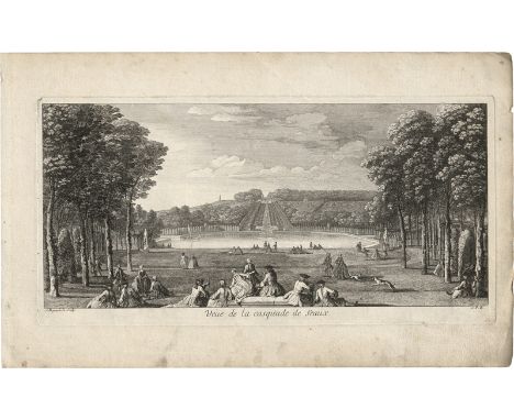 Rigaud, Jacques -- Les Maisons Royales de France. Ca. 41 Radierungen. Quer-Folio. Um 1736. Vgl. Le Blanc. Jacques Rigaud ist 