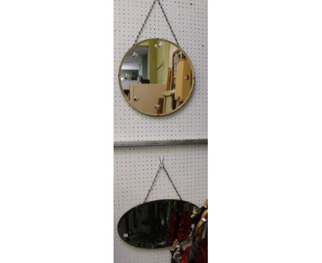 Two 20th century vintage wall mirrors