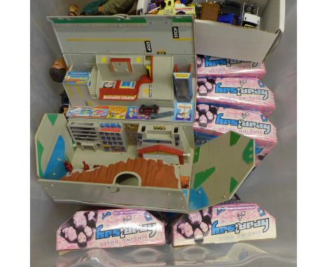 Hear'say dolls/figures, modern Action Man dolls, Micro Machines, die-cast model vehicles, etc. 