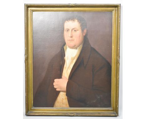 A Restored Gilt Framed 18th Century Portrait of a Gentleman, 56x69cm 