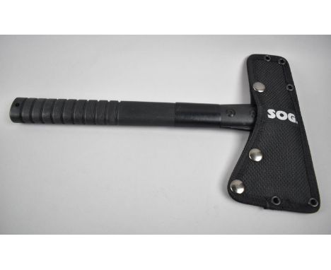 An SOG Tactical, Tomahawk Throwing Hatchet/Survival Axe with Sheath 