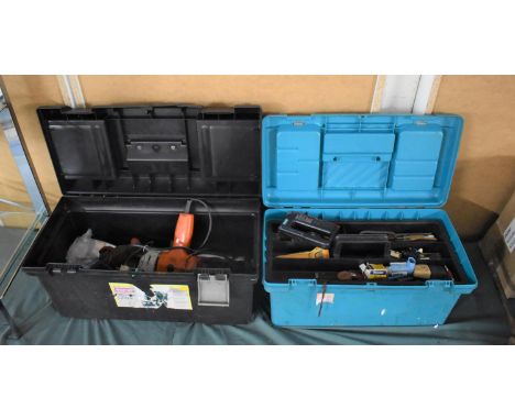 Two Toolboxes Containing Various Tools Etc 