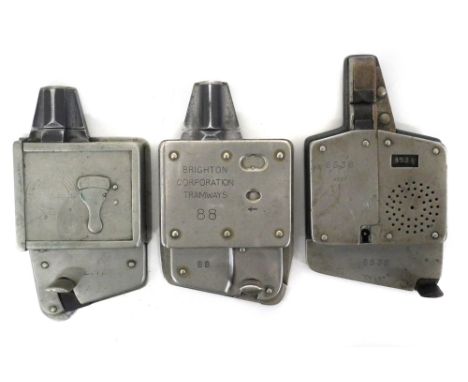 Brighton Tramways Ticket punch together with two other bus ticket punches.