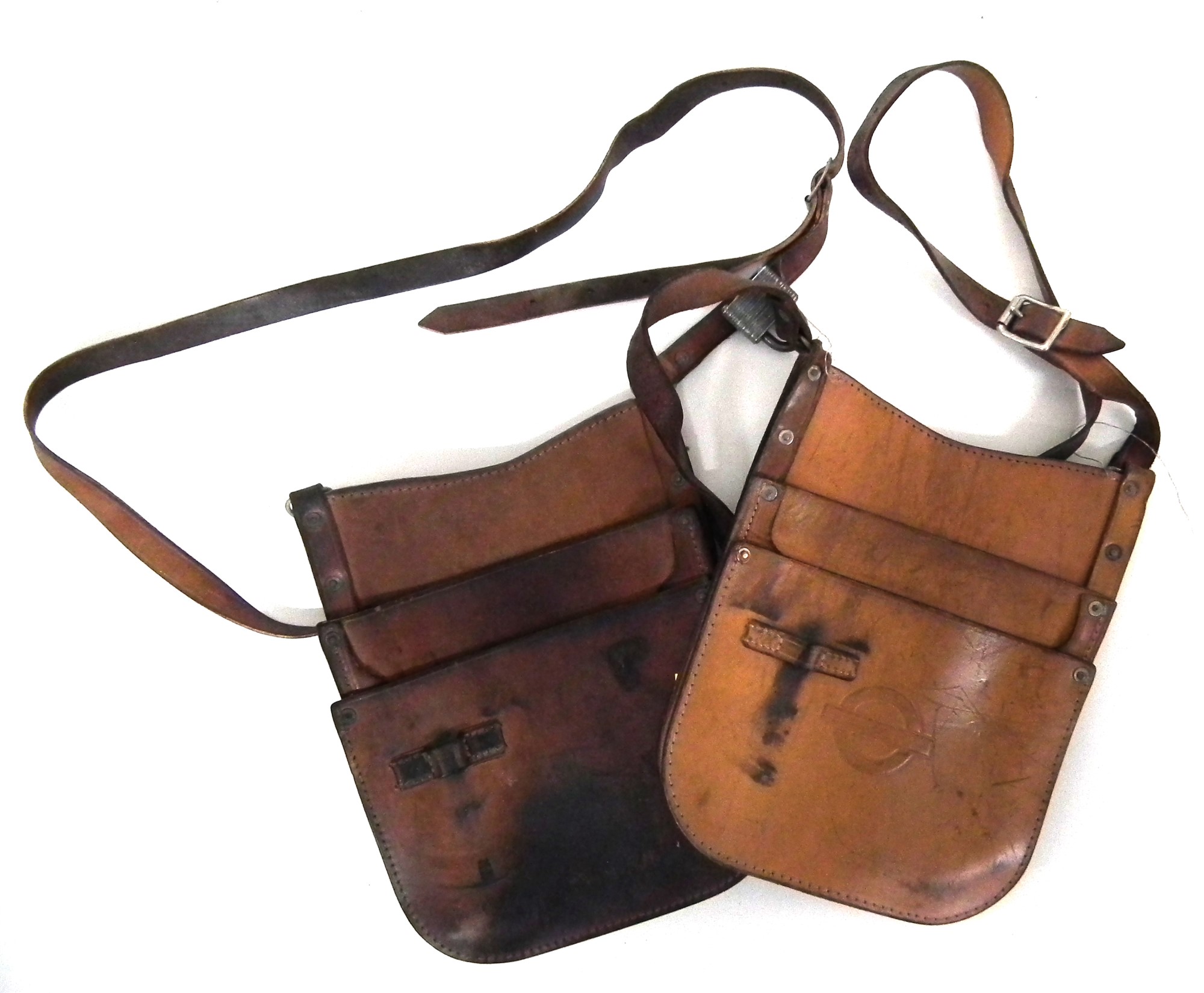 bus conductor leather money bag