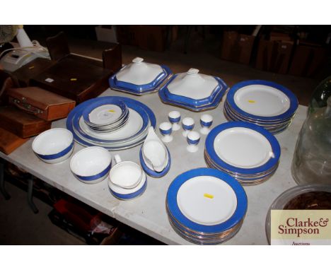 A quantity of Grafton dinnerware to include two tureens and covers; meat plates; side plates; egg cups; sauce boat etc