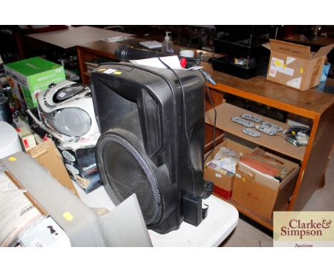 A party light and sound speaker / Karaoke machine