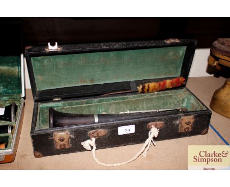 A Boosey &amp; Co. London clarinet in fitted case