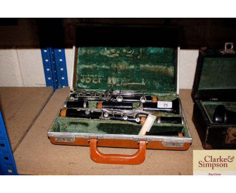 A Boosey &amp; Hawkes London Series 1-10 clarinet in fitted case