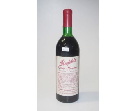 Bottle Penfolds vintage 1982 Grange Hermitage bin 95, 750ml