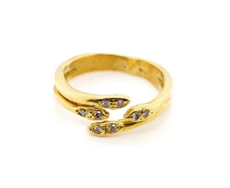 Diamond set 18ct yellow gold wedding band marked 750. Approx weight 4.72 grams, ring size N